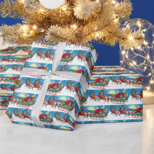 Papel De Regalo Fiesta de renos de Navidad
