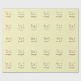 Papel De Regalo fiesta de soltera Bikins & Martinis amarillo retro