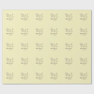 Papel De Regalo Fiesta de soltera Bikins & Martinis amarillo retro