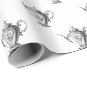 Papel De Regalo Fiesta de Té de Navidad