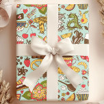 Papel De Regalo Fiesta de té retro modelo de desayuno<br><div class="desc">Perfecto para poner ese toque final en tus regalos y es ideal para cumpleaños,  Navidades,  aniversarios o bodas! Hermoso Diseño de Papel de Regalo Moderno y Moderno de moda por Bonito Imprimible.</div>