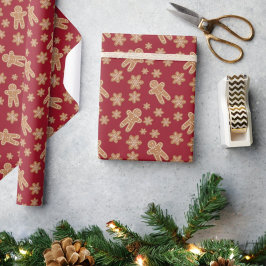 Papel De Regalo Fiesta de vacaciones de Cookie Exchange Gingerbrea