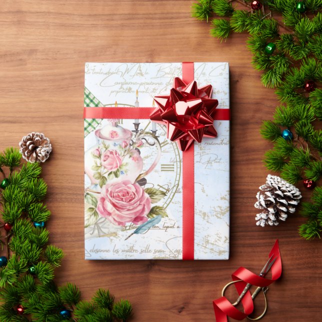 Papel De Regalo Fiesta del té de cosecha (Regalo de vacaciones)