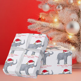 Papel De Regalo Fiesta elefante blanco, Navidades personalizados
