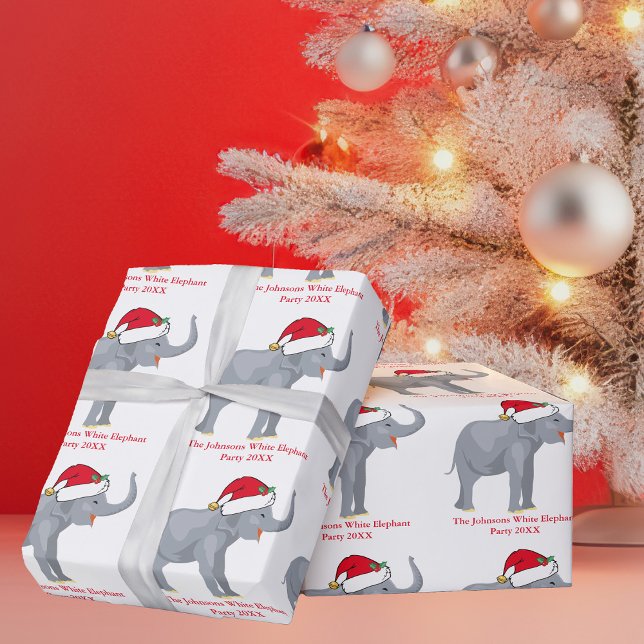 Papel De Regalo Fiesta elefante blanco, Navidades personalizados (Subido por el creador)