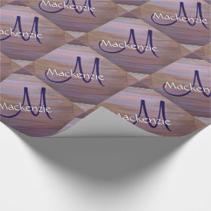 Papel De Regalo Fiesta elegante   Pincel de cobre morado
