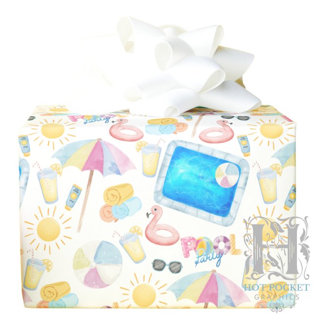 Papel de Regalo Fiesta en la Piscina (Subido por el creador)