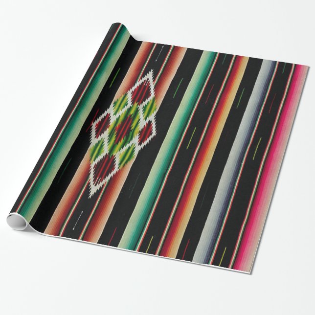 Papel De Regalo Fiesta española tradicional combinada mexicana (Desenrollado)