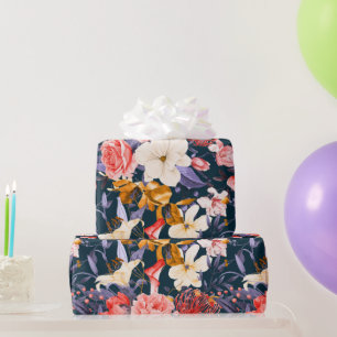 Papel De Regalo Fiesta Floral Boho Sofisticada