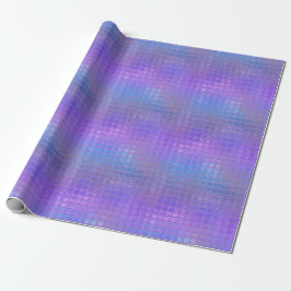 Papel De Regalo Fiesta Glamour Brillo Irisado Púrpura Precioso
