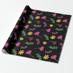 Papel De Regalo Fiesta Mexicana Colorida de Acuarela