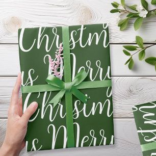 Papel De Regalo Fiesta navideña verde