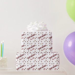 Papel De Regalo Fiesta personalizada de cerezo rojo