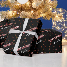 Papel De Regalo Fiesta personalizada de Sweet Cherry