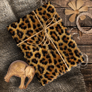 Papel De Regalo Fiesta Safari con Estampado de Leopardo ID1153