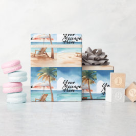 Papel De Regalo Fiesta Tropical Beach