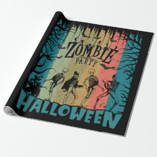 Papel De Regalo Fiesta zombi, Halloween