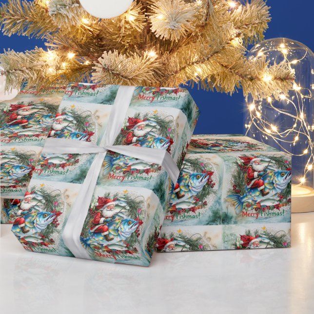 Papel De Regalo Fiestas de los Navidades de Santa Claus (Vacaciones)