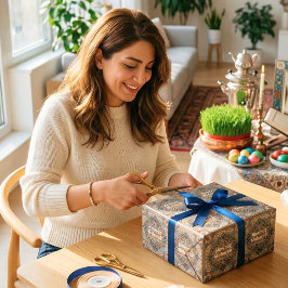Papel De Regalo Fiestas de regalos de cena de Nowruz Año Nuevo per