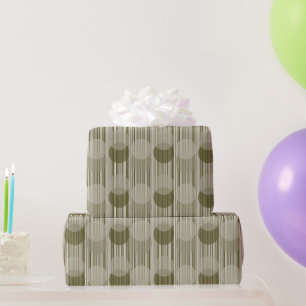 Papel De Regalo Fiestas verdes de oliva divertida con mejillas y p