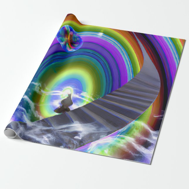 Papel De Regalo Figura de misterio en el Stargate interdimensional (Desenrollado)