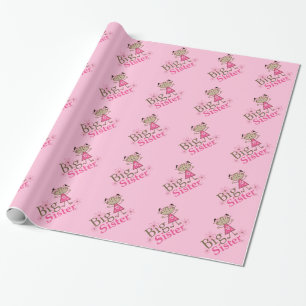 Papel De Regalo Figura linda chica étnico del palillo de la