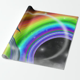 Papel De Regalo Figura Misteriosa en la Puerta Estelar Inter-Dimen