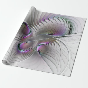 Papel De Regalo Figura moderna abstracta y tímida de fantasía Arte