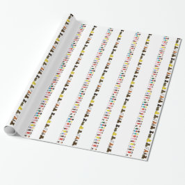 Papel De Regalo Fila de niños