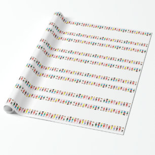 Papel De Regalo Fila infantil