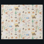 Papel De Regalo Fin de semana de otoño acogedor y melancólico<br><div class="desc">Acógete con este atractivo diseño estético dibujado a mano de otoño. Este patrón presenta actividades cálidas y hogareñas para un fin de semana de otoño.</div>