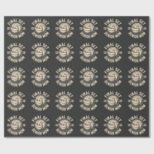 Papel De Regalo Final Set Senior Mom 2026 Graduation Volleyball