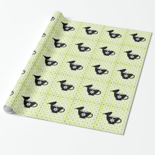 Papel De Regalo Finch on Teacup Silhouette