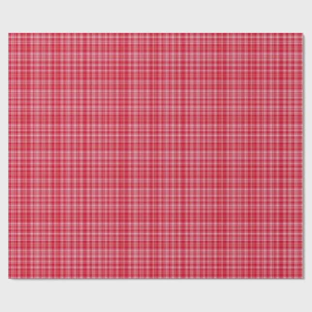 Papel De Regalo Fine Ruby Plaid (Superficie plana)