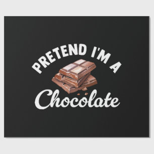 Papel De Regalo Finge que soy una barra de chocolate