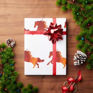 Papel De Regalo Fire Horse 