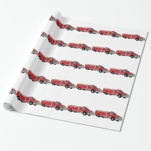 Papel De Regalo Firetruck