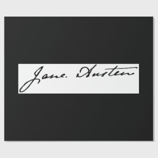 Papel De Regalo Firma de Jane Austen