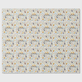 Papel De Regalo First Easter Wrapping Paper – Cute Bunnies, Chicks