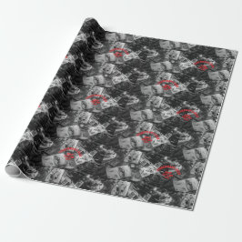 Papel De Regalo Fisherman’s Deck Black and White Wrapping Paper
