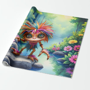 Papel De Regalo Fizzwiggle el duende travieso del arcoíris.