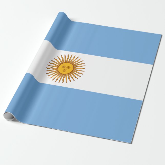 Papel De Regalo Flag of Argentina (Desenrollado)