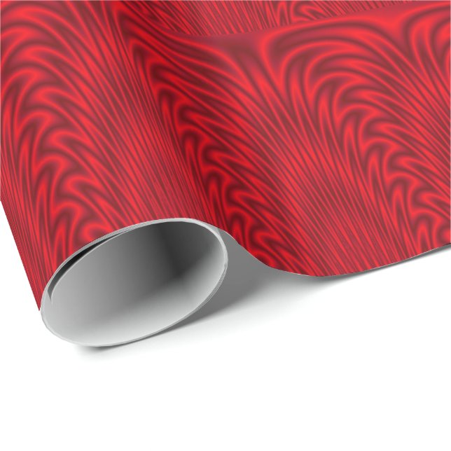 Papel De Regalo Flamas de baile rojo (Esquina del rollo)