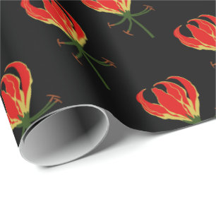 Papel De Regalo Flame Lily Gloriosa