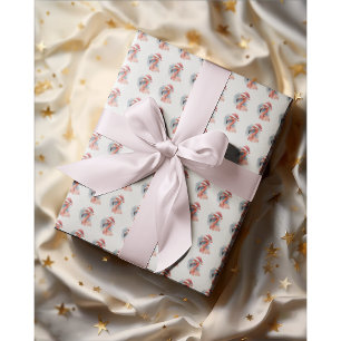 Papel De Regalo Flamenco de Santa Pájaro de Nieve