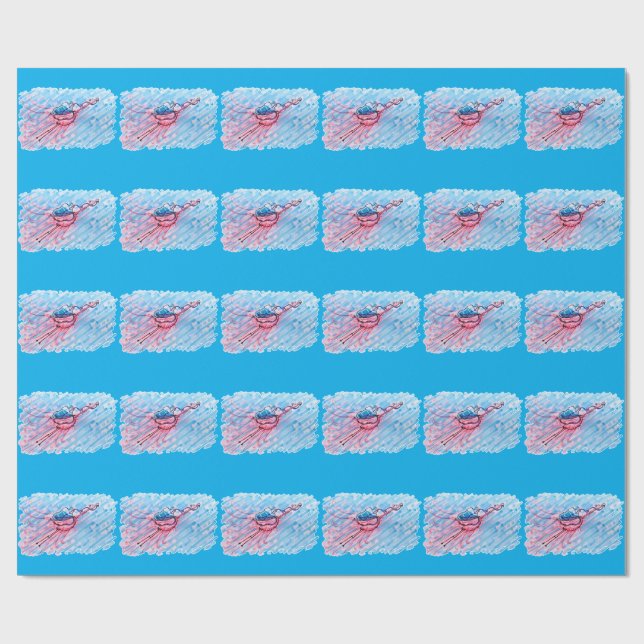 Papel De Regalo Flamenco Hidratado (Superficie plana)