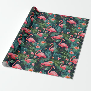 Papel De Regalo Flamenco Tropical