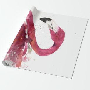 Papel De Regalo Flamencos Cuidada acuarela Flamingo Gifts Lover
