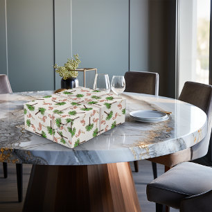 Papel De Regalo Flamencos y palmeras