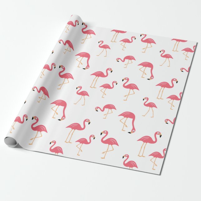 Papel De Regalo Flamingo (Desenrollado)